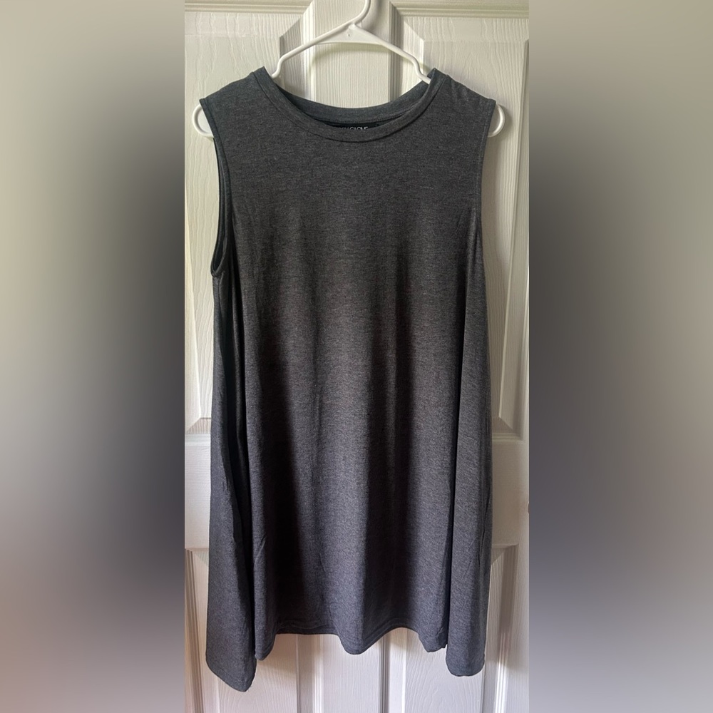 Body Glove gray sleeveless tshirt dress, Large